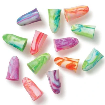 Pink And Yellow Earplugs